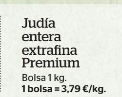 La Sirena Judías entera extrafina premium oferta