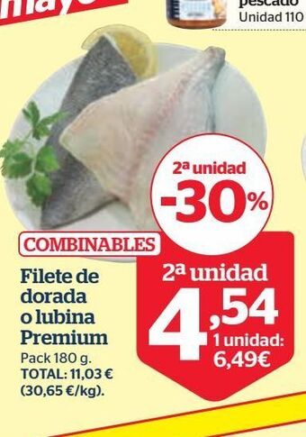 La Sirena Filete de dorada o lubina premium oferta
