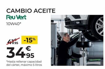 Feu Vert Cambio de aceite feuvert oferta