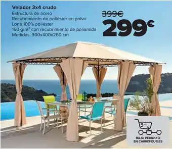 Carrefour Velador 3x4 crudo oferta