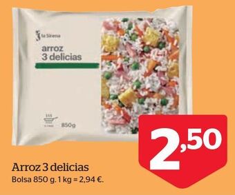 La Sirena Arroz 3 delicias oferta