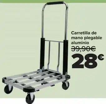 Carrefour Carretilla de mano plegable aluminio oferta