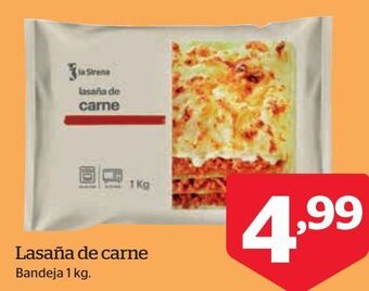 La Sirena Lasaña de carne oferta