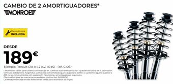 Feu Vert Amortiguadores monroe oferta