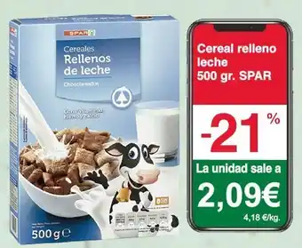 Spar La Palma Cereal relleno leche spar oferta