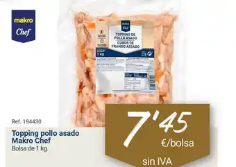 Makro Makro Chef Topping pollo asado Bolsa de 1 kg. oferta