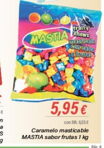 Cash Ifa Caramelo Masticable Mastia Sabor Frutas 1 kg oferta