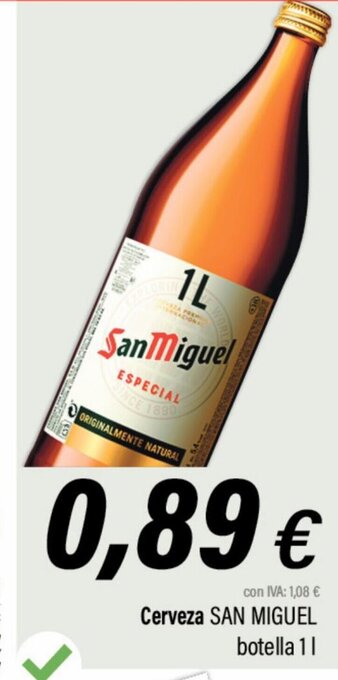 Cash Ifa Cerveza San Miguel Botella 1L oferta