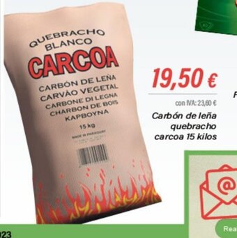 Cash Ifa Carbón de Leña Quebracho Carcoa 15 Kilos oferta