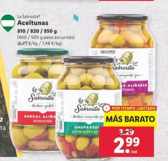 Lidl Aceitunas oferta
