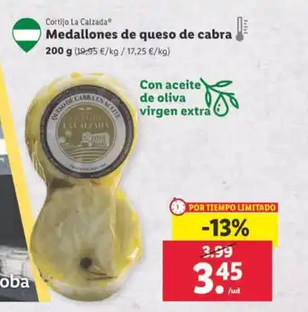 Lidl Medallones De Queso De Cabra oferta