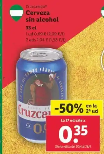 Lidl Cerveza Sin Alcohol oferta