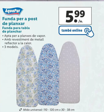 Lidl Funda Per a Post De Planxar oferta