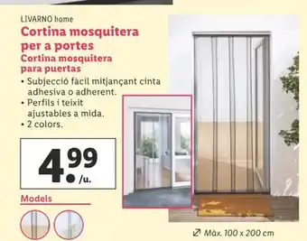 Lidl Cortina Mosquitera Per A Portes oferta