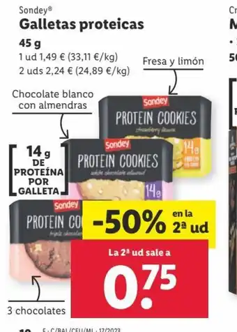 Lidl Galletas Proteicas oferta