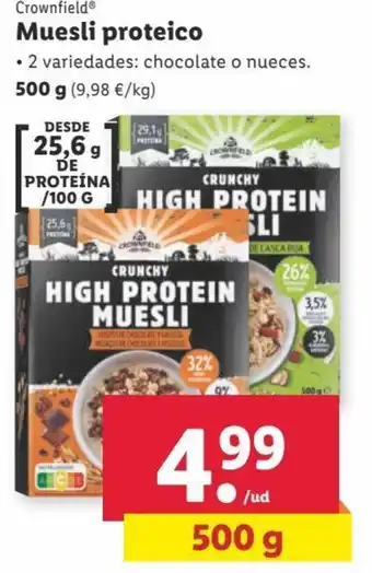 Lidl Muesli Proteico oferta
