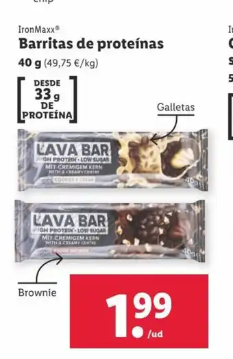 Lidl Barritas de Proteínas oferta