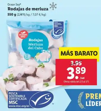 Lidl Rodajas de Merluza oferta