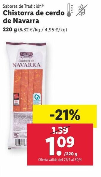 Lidl Chistorra de navarra oferta