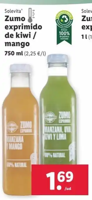 Lidl Zumo Exprimido de Kiwi / Mango oferta