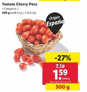 Lidl Tomate cherry oferta