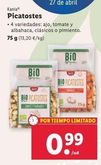 Lidl Picatostes kania oferta