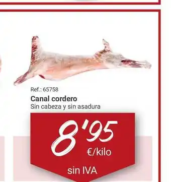 Makro Canal cordero Sin cabeza y sin asadura oferta