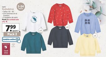 Lidl Sudadera lupilu oferta