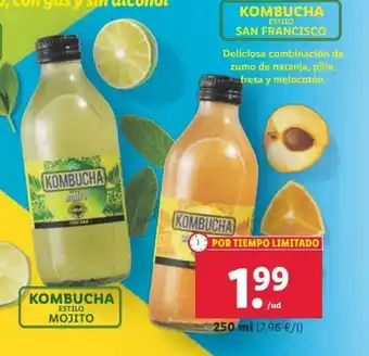 Lidl Kombucha Estilo Mojito oferta