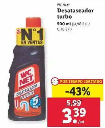 Lidl Desatascador wc net oferta
