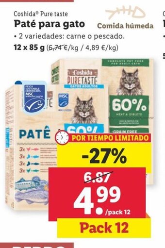 Lidl Paté Para Gato oferta