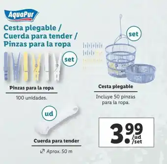 Lidl Cesta Plegable oferta