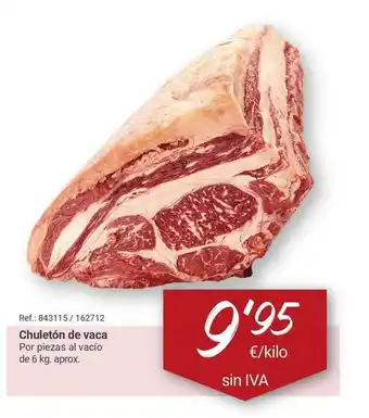 Makro Chuletón de vaca Por piezas al vacío de 6 kg. aprox. oferta