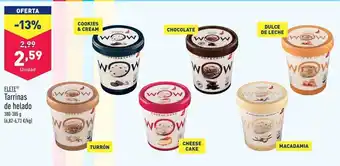 ALDI Tarrinas de helado flete oferta