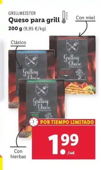 Lidl Grillmeister Queso Para Grill 200g oferta