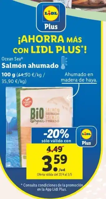 Lidl Salmón Ahumado 100g oferta