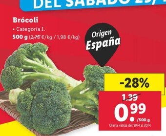 Lidl Brócoli oferta