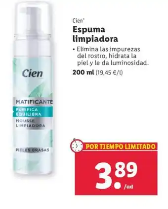 Lidl Cien Espuma Limpiadora oferta