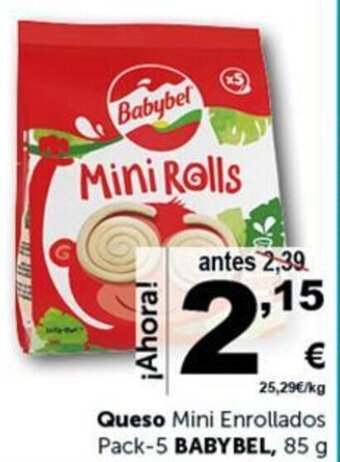 Masymas Queso Mini Enrollados pack-5 Babybel oferta