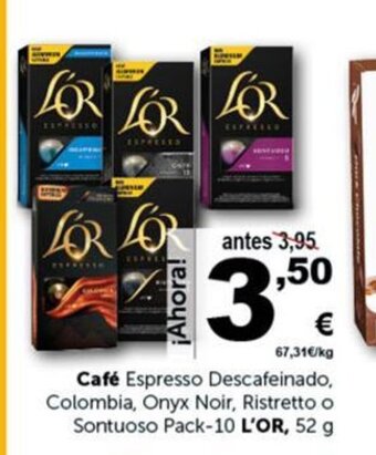 Masymas Café Espresso Descafeinado L'Or oferta