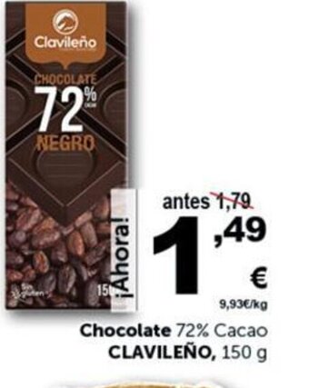 Masymas Chocolate 72% Cacao Clavileño oferta