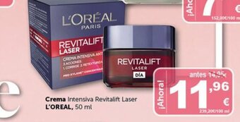 Masymas Crema Intensiva Revitalift Laser L'oreal oferta
