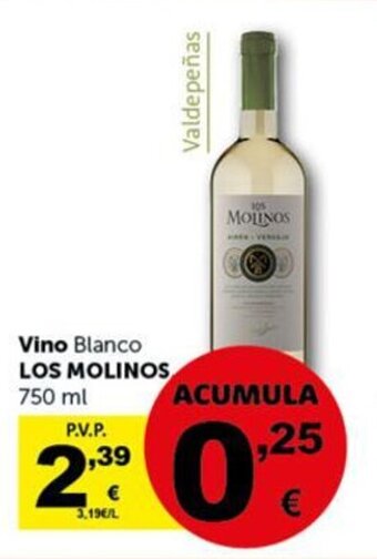 Masymas Vino Blanco Los Molinos oferta