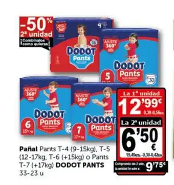 Masymas Pañal Dodot Pants oferta