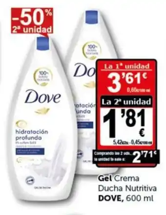 Masymas Gel Crema Ducha Nutritiva Dove oferta