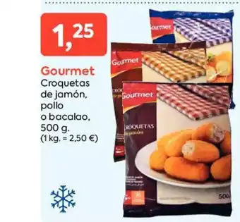 Suma Supermercados Gourmet Croquetas De Jamón,Pollo o Bacalao 500g oferta