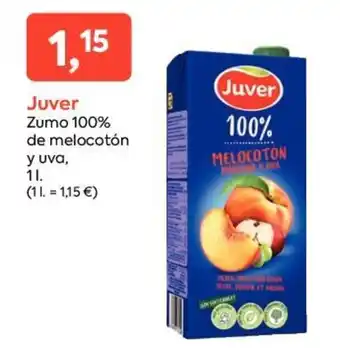 Suma Supermercados Juver Zumo 100% Melocotón y Uva oferta