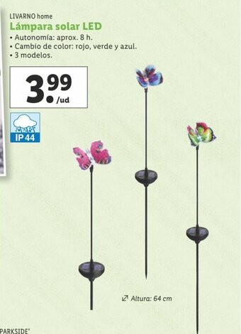 Lidl Lámpara Solar LED oferta