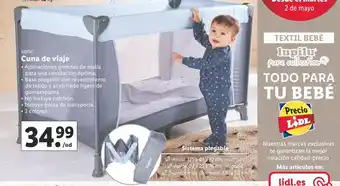 Lidl Cuna de Viaje oferta