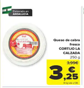 Carrefour Queso de Cabra Fresco Cortijo la Calzada oferta
